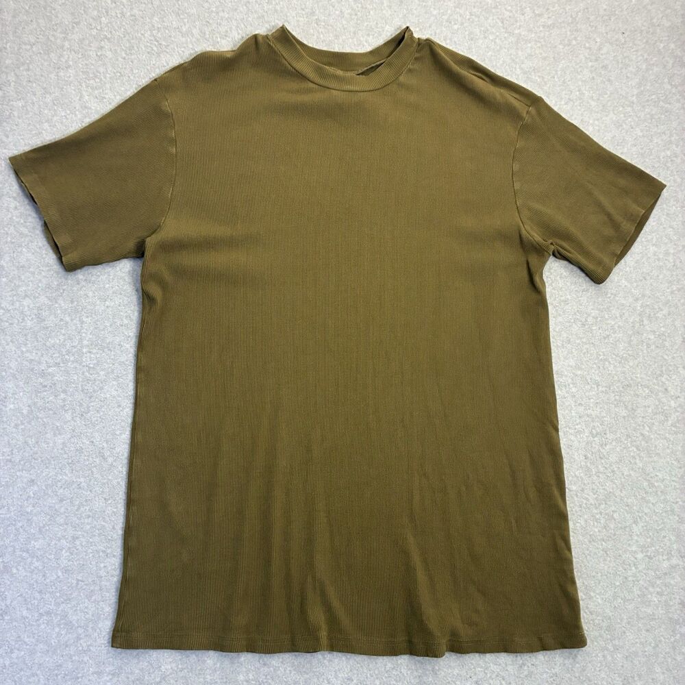 Ribbed Shirt Large Unisex Men’s L Kittenish By Jessie James Decker Olive Soft